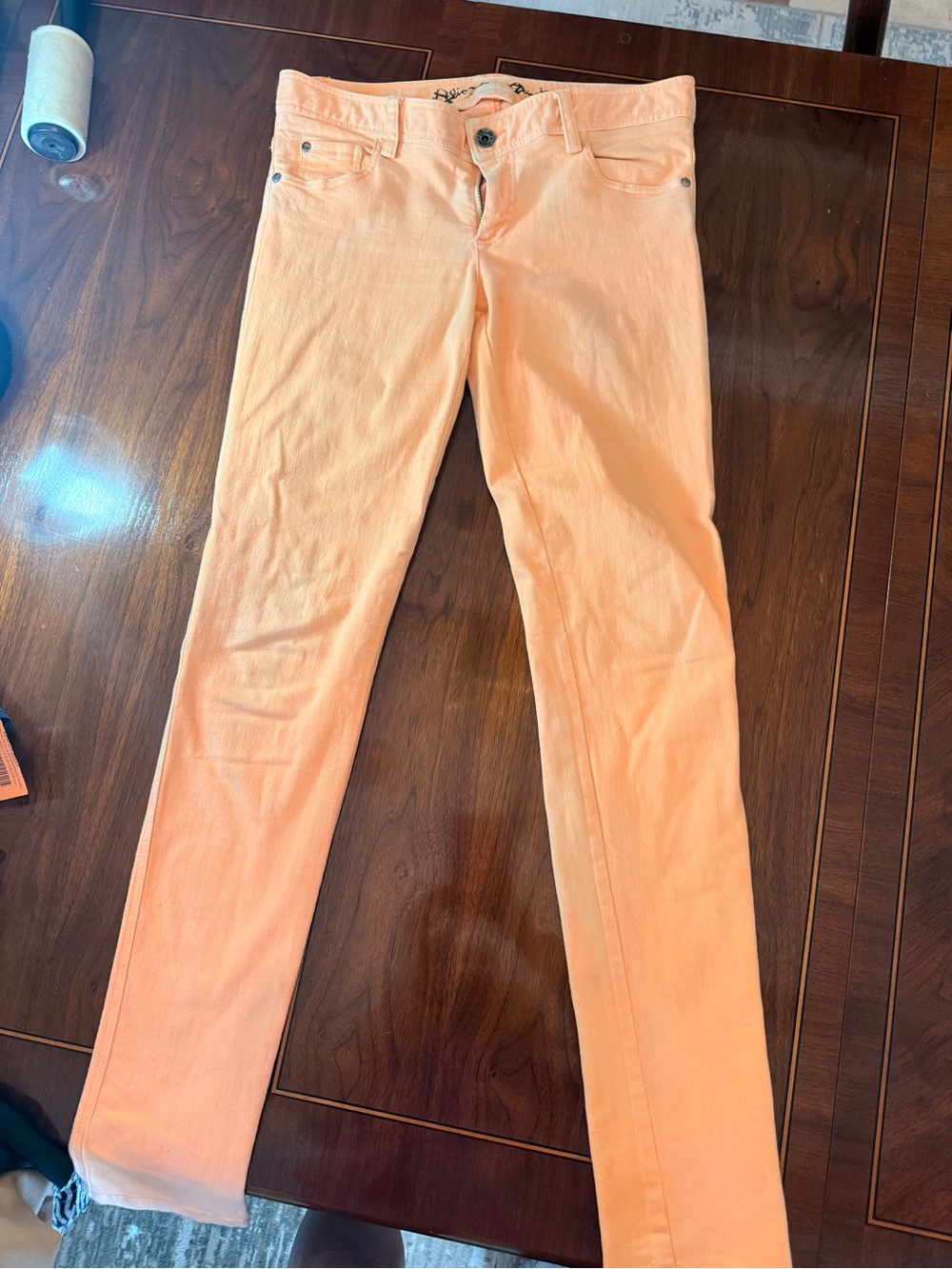 Alice + Olivia Peach Skinny Jeans
